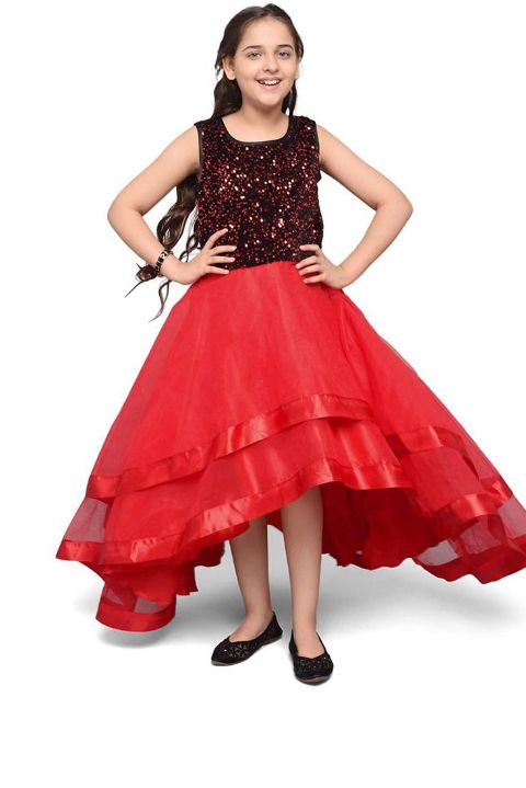 Little Miss Fashion Girls' Tiered Party Dress