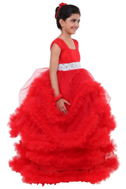 Sweet Kids Girls' Embroidered Tulle Dress