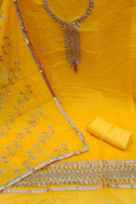 Silk Shalwar Material