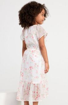 Ralph Lauren Girls' Ruffle Front Dress