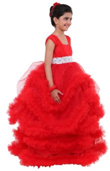 Sweet Kids Girls' Embroidered Tulle Dress